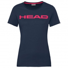 Head Tennis-Shirt Club Lucy (100% Baumwolle) dunkelblau/magenta Damen